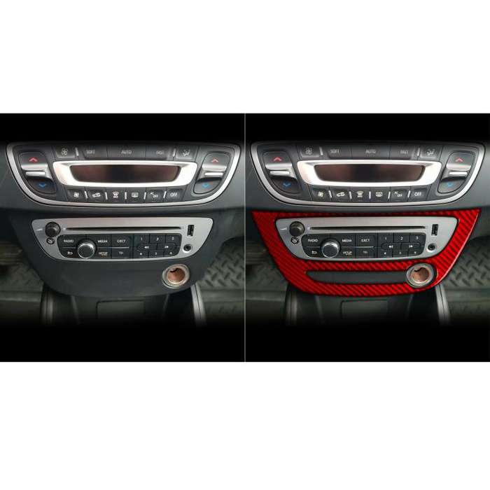 Carbon Fiber Car Air Conditioner Panel A Decorative Sticker for Renault Fluence 2009-2017 / Megan...