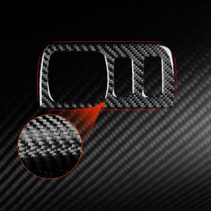 Carbon Fiber Car Headlight Button Frame Decorative Sticker for Renault Fluence 2009-2017 / Megane...
