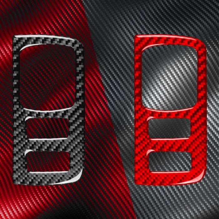 Carbon Fiber Car Headlight Button Frame Decorative Sticker for Renault Fluence 2009-2017 / Megane...