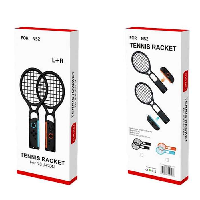 For Nintendo Switch 2 Joy-Con 1pair iPlay HBS-2839 Left and Right Handle Tennis Rackets(Orange Blue)