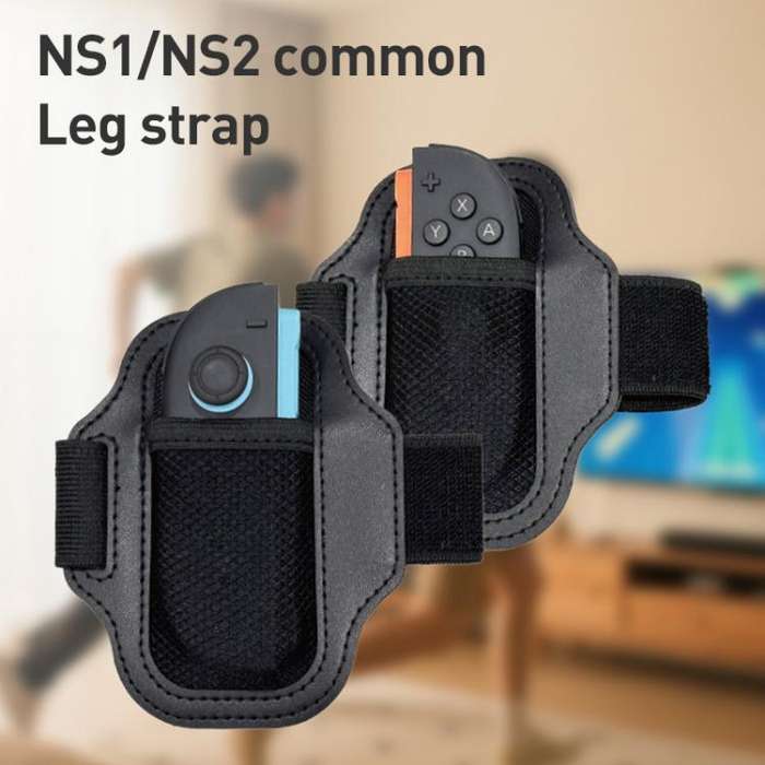 For Nintendo Switch 2 Joy-Con 2pcs iPlay HBS-2860 Handle Adjustable Sports Leg Strap(Black)