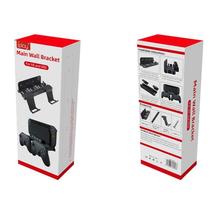 iPlay HBS-2836 Game Controller Universal Wall Storage Bracket(Black)