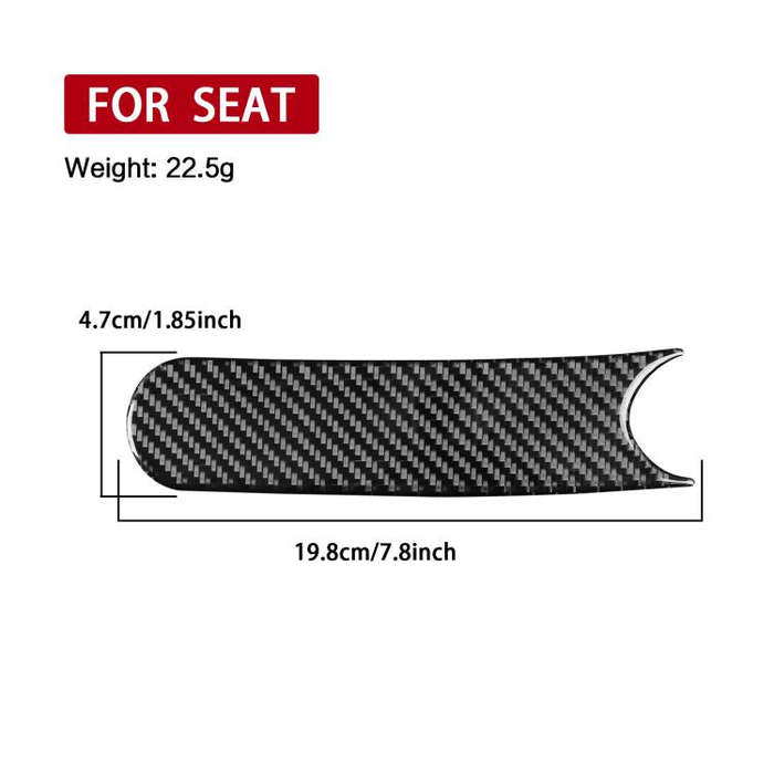 Carbon Fiber Car Handbrake Panel Decorative Sticker for SEAT Leon 2005-2012, Left and Right Drive...