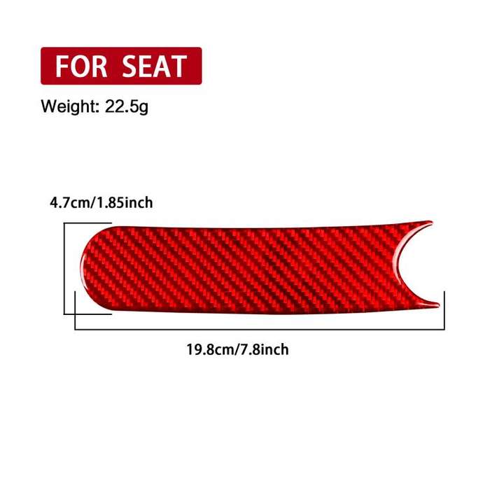 Carbon Fiber Car Handbrake Panel Decorative Sticker for SEAT Leon 2005-2012, Left and Right Drive...