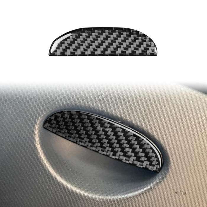 Carbon Fiber Car Passenger Seat Storage Box Handle Decorative Sticker for SEAT Leon 2005-2012, Le...