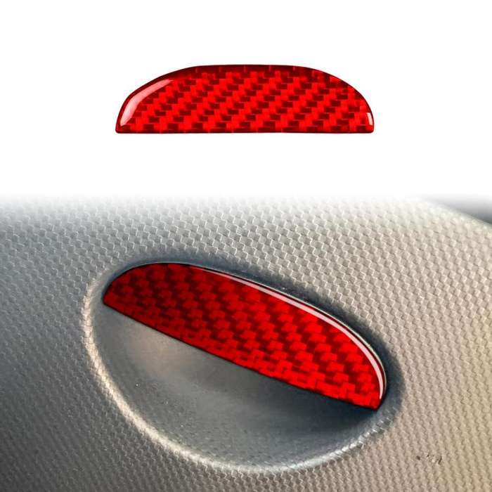 Carbon Fiber Car Passenger Seat Storage Box Handle Decorative Sticker for SEAT Leon 2005-2012, Le...