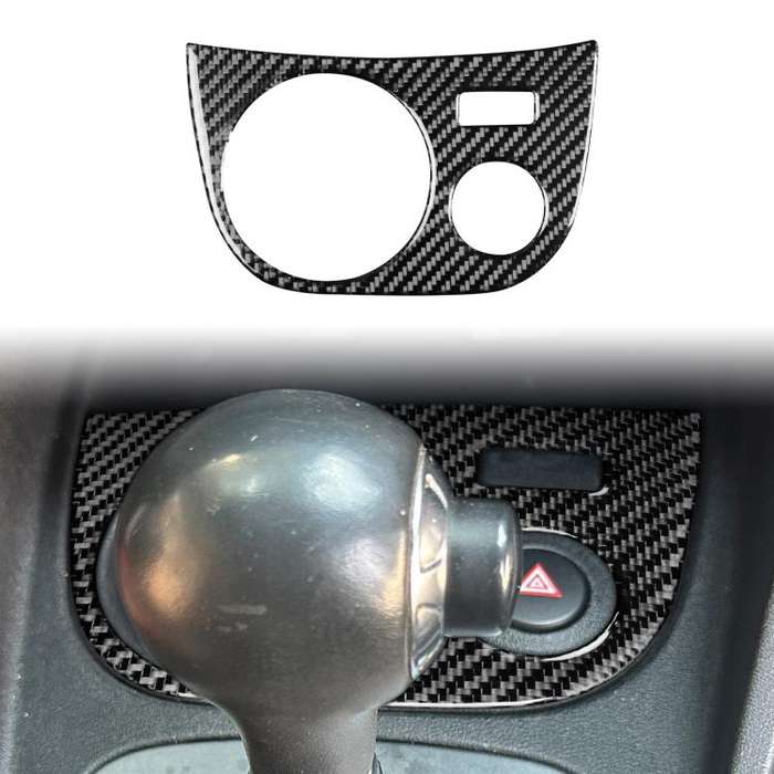 Carbon Fiber Car Water Cup Panel Decorative Sticker for SEAT Leon 2005-2012, Right Driver(Black)
