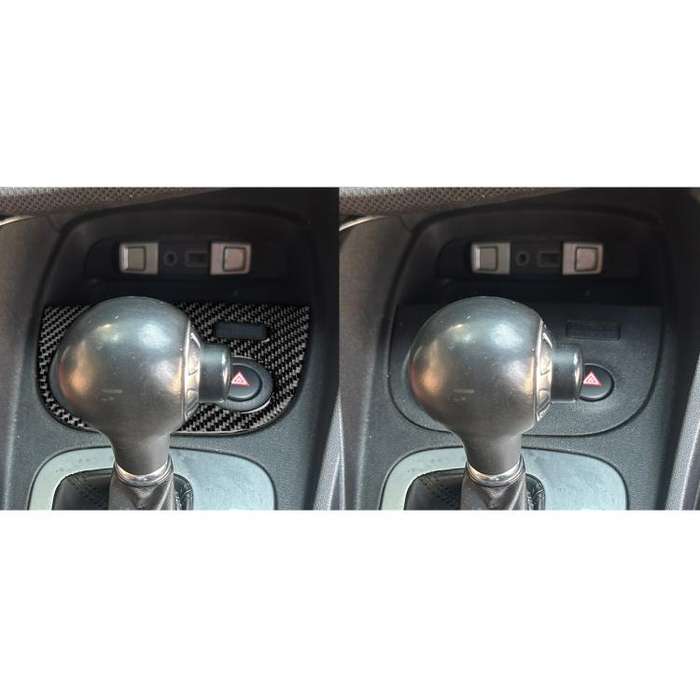 Carbon Fiber Car Water Cup Panel Decorative Sticker for SEAT Leon 2005-2012, Right Driver(Black)