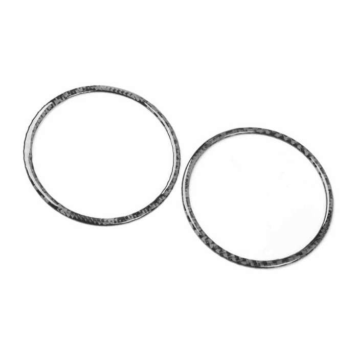 2pcs/Set Carbon Fiber Car AC Two Sides Air Outlet Decorative Sticker for SEAT Leon 2005-2012, Lef...