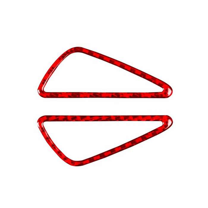 2pcs/Set Carbon Fiber Car Instrument Panel Air Outlet Decorative Sticker for SEAT Leon 2005-2012,...