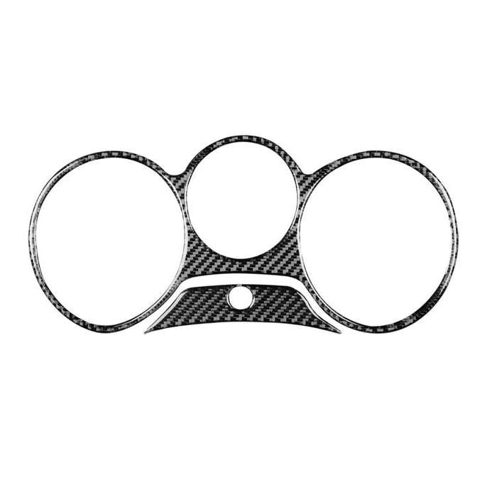 2pcs/Set Carbon Fiber Car Speedometer Surrounded Panel Decorative Sticker for SEAT Leon 2005-2012...