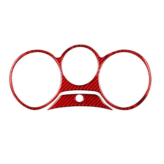 2pcs/Set Carbon Fiber Car Speedometer Surrounded Panel Decorative Sticker for SEAT Leon 2005-2012...