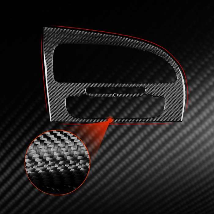 Carbon Fiber Car Center Console Air Conditioner Panel Decorative Sticker for SEAT Leon 2005-2012,...