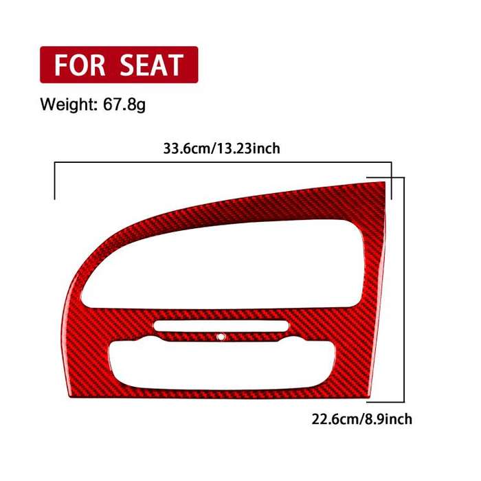 Carbon Fiber Car Center Console Air Conditioner Panel Decorative Sticker for SEAT Leon 2005-2012,...