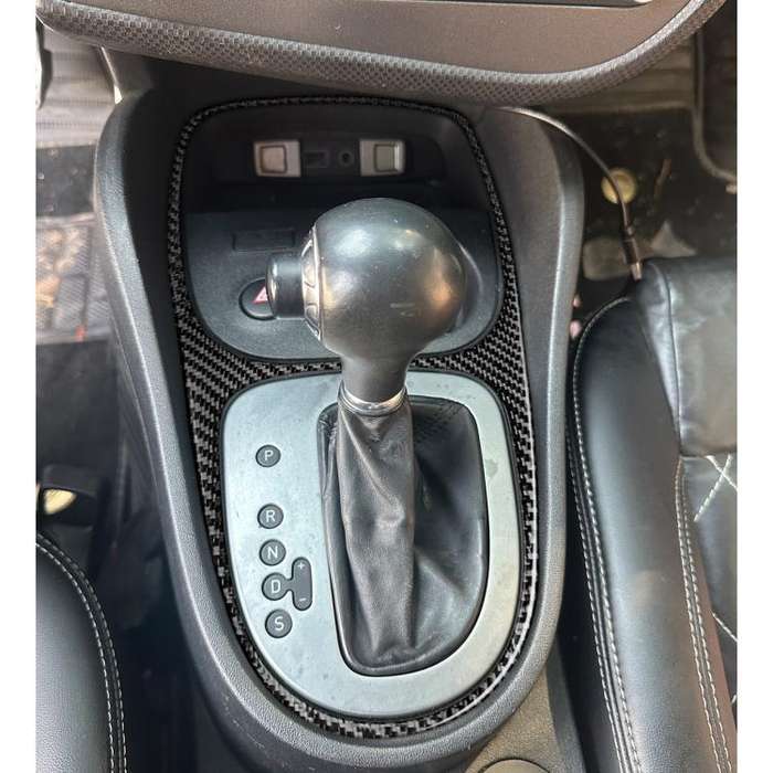 Carbon Fiber Car Gear Shift Frame Decorative Sticker for SEAT Leon 2005-2012, Left and Right Driv...
