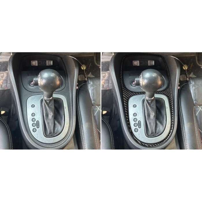 Carbon Fiber Car Gear Shift Frame Decorative Sticker for SEAT Leon 2005-2012, Left and Right Driv...