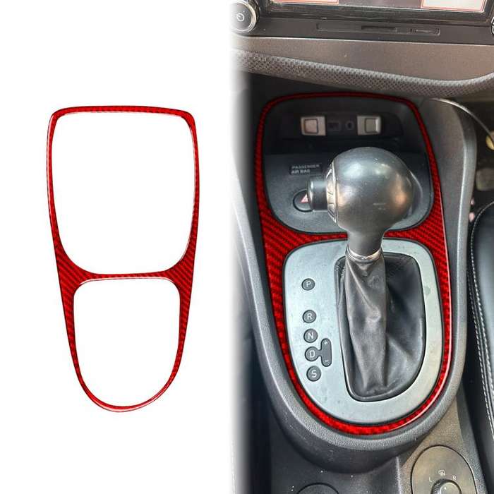 Carbon Fiber Car Gear Shift Frame Decorative Sticker for SEAT Leon 2005-2012, Left and Right Driv...