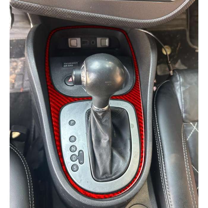 Carbon Fiber Car Gear Shift Frame Decorative Sticker for SEAT Leon 2005-2012, Left and Right Driv...