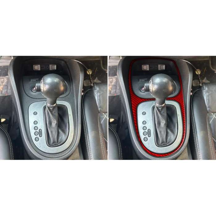 Carbon Fiber Car Gear Shift Frame Decorative Sticker for SEAT Leon 2005-2012, Left and Right Driv...