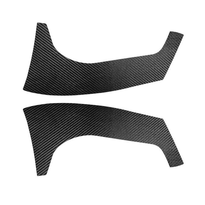 2pcs/Set Carbon Fiber Car Rear Windshield Decorative Sticker for SEAT Leon 2005-2012, Carbon Shee...