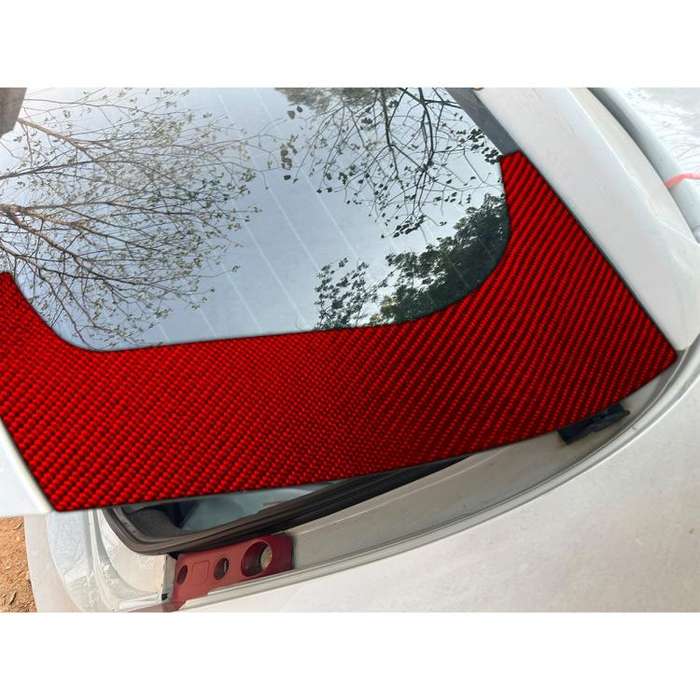 2pcs/Set Carbon Fiber Car Rear Windshield Decorative Sticker for SEAT Leon 2005-2012, Carbon Shee...
