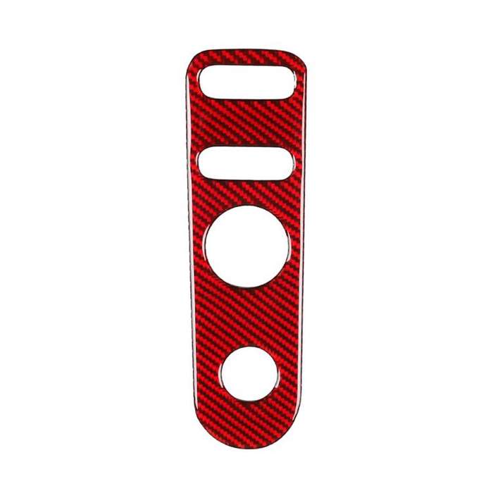 Carbon Fiber Car Rear Mirror Adjustment Panel B Decorative Sticker for SEAT Leon 2005-2012, Left ...