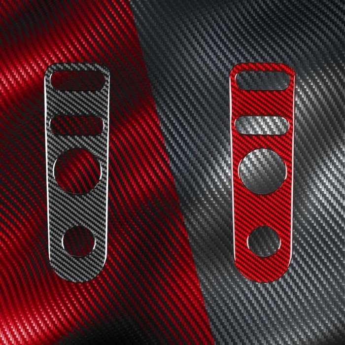 Carbon Fiber Car Rear Mirror Adjustment Panel B Decorative Sticker for SEAT Leon 2005-2012, Left ...