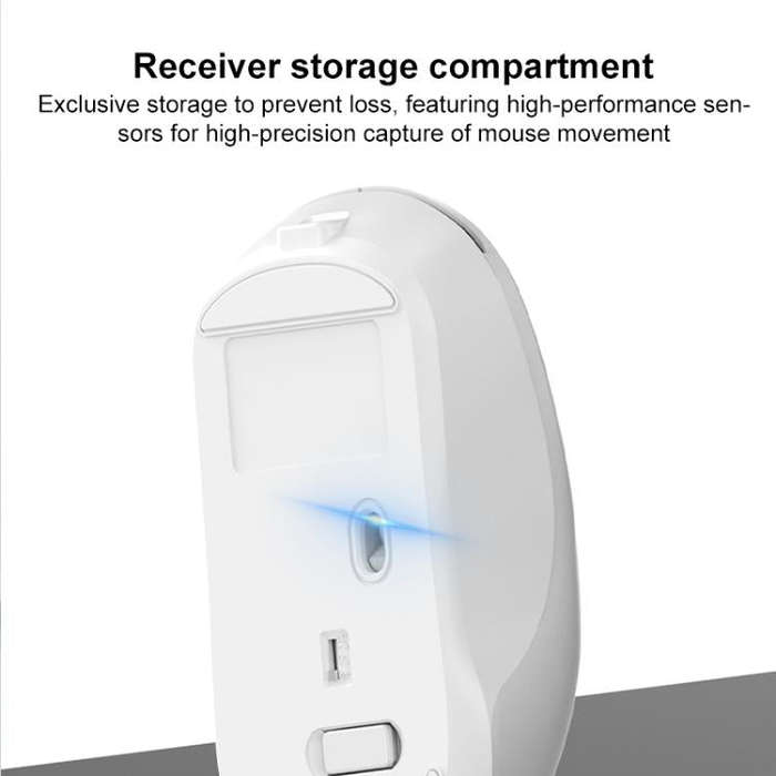 ZGA Sky Drill Dual Modes 2.4G BT5.0 Wireless Mouse(Black)
