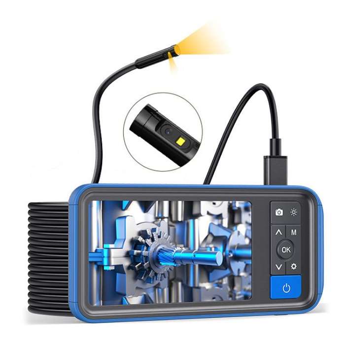 TESLONG MS450 4.5 Inch Large Screen Endoscope Auto Repair Tools, Model:8mm Dual Lens / 15m