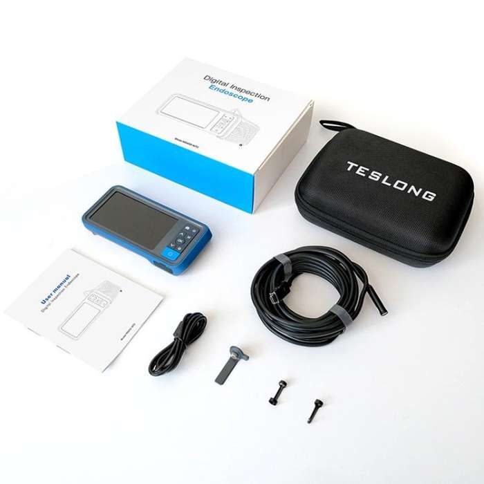 TESLONG MS450 4.5 Inch Large Screen Endoscope Auto Repair Tools, Model:8mm Dual Lens / 10m