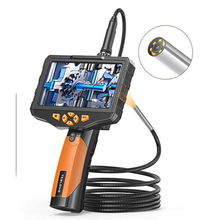 TESLONG NTS300 5 Inch Large Screen Industrial Endoscope Auto Repair Tools, Model:3.9mm Single Len...