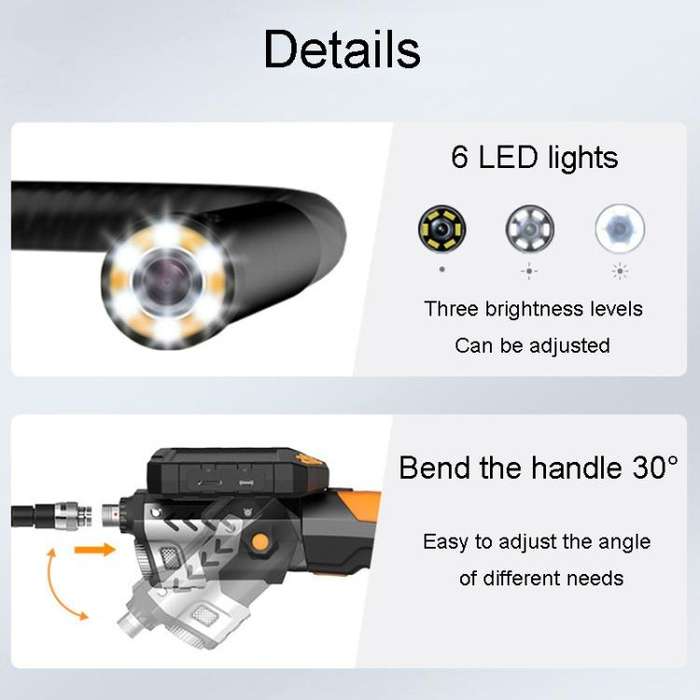 TESLONG NTS300 5 Inch Large Screen Industrial Endoscope Auto Repair Tools, Model:5.5mm Single Len...