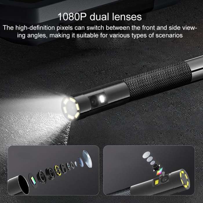 TESLONG TD450S 4.5 Inch Screen 210 Degree Bendable Industrial Endoscope 1.55m Length, Model:8.5mm...