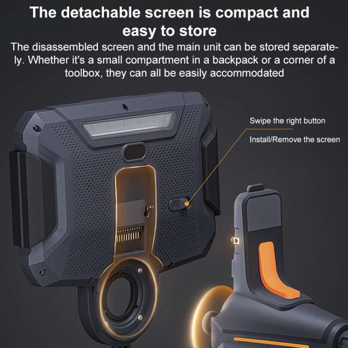 TESLONG TF600 6 Inch Screen 360 Degree Steering Industrial Endoscope 1.55m Length, Model:3.9mm Si...