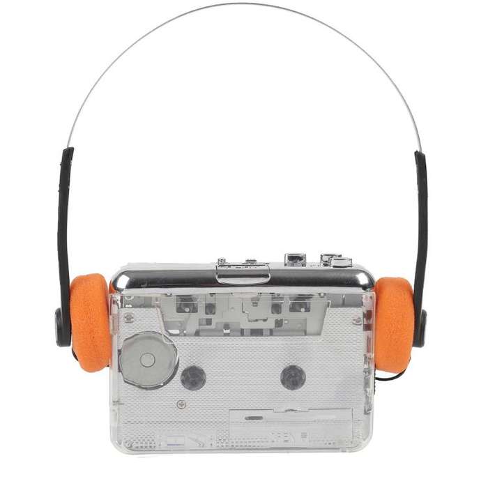 Tonivent TON010B Copper Flywheel Tape Converter Type-C Cassette to MP3 Player(Transparent)