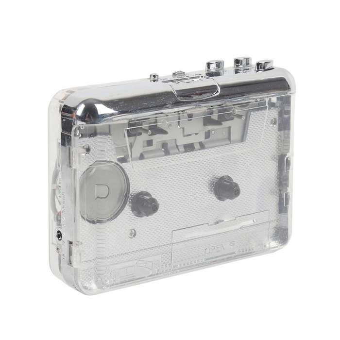 Tonivent TON010B Copper Flywheel Tape Converter Type-C Cassette to MP3 Player(Transparent)