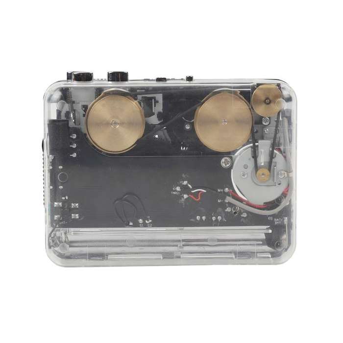 Tonivent TON010B Copper Flywheel Tape Converter Type-C Cassette to MP3 Player(Transparent)