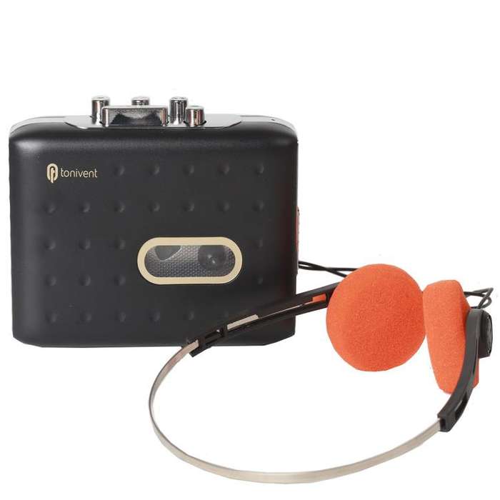 Tonivent TON771 Portable Recorder Tape Converter USB Cassette to MP3 Player(Black)