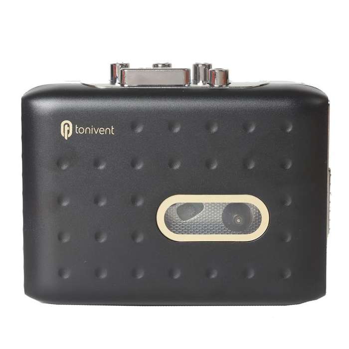 Tonivent TON771 Portable Recorder Tape Converter USB Cassette to MP3 Player(Black)