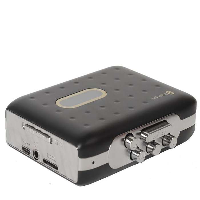 Tonivent TON771 Portable Recorder Tape Converter USB Cassette to MP3 Player(Black)
