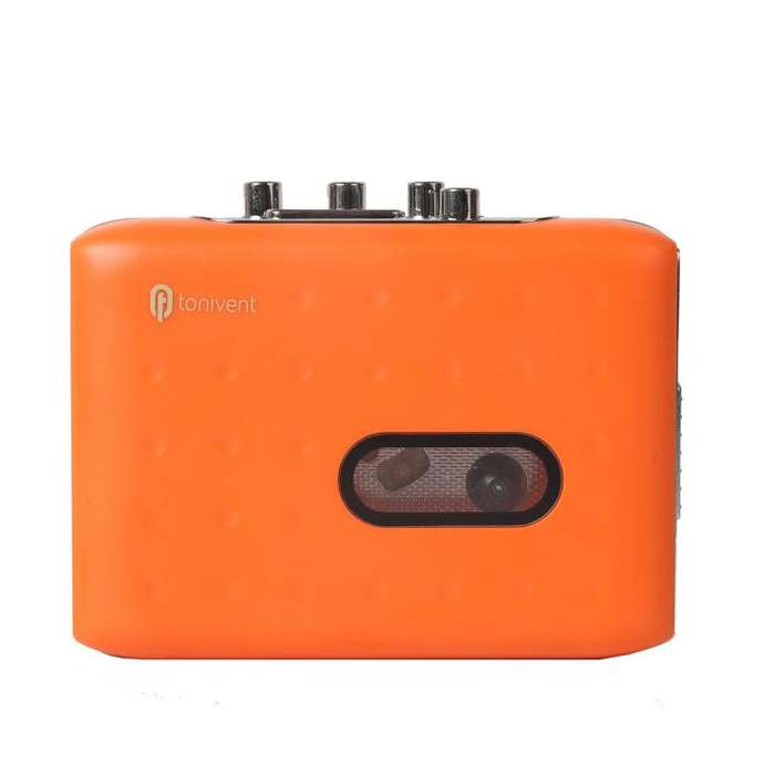 Tonivent TON771 Portable Recorder Tape Converter USB Cassette to MP3 Player(Orange)