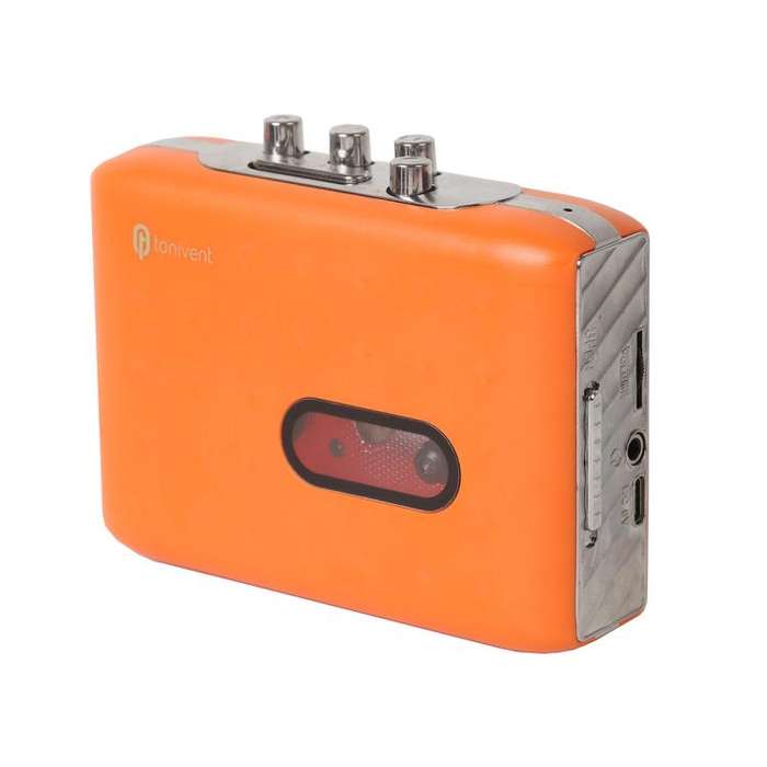 Tonivent TON771 Portable Recorder Tape Converter USB Cassette to MP3 Player(Orange)