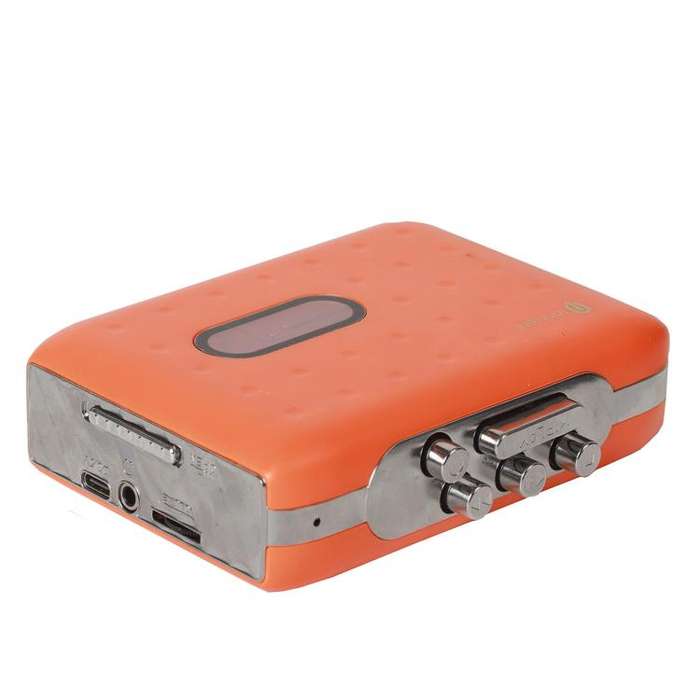 Tonivent TON771 Portable Recorder Tape Converter USB Cassette to MP3 Player(Orange)
