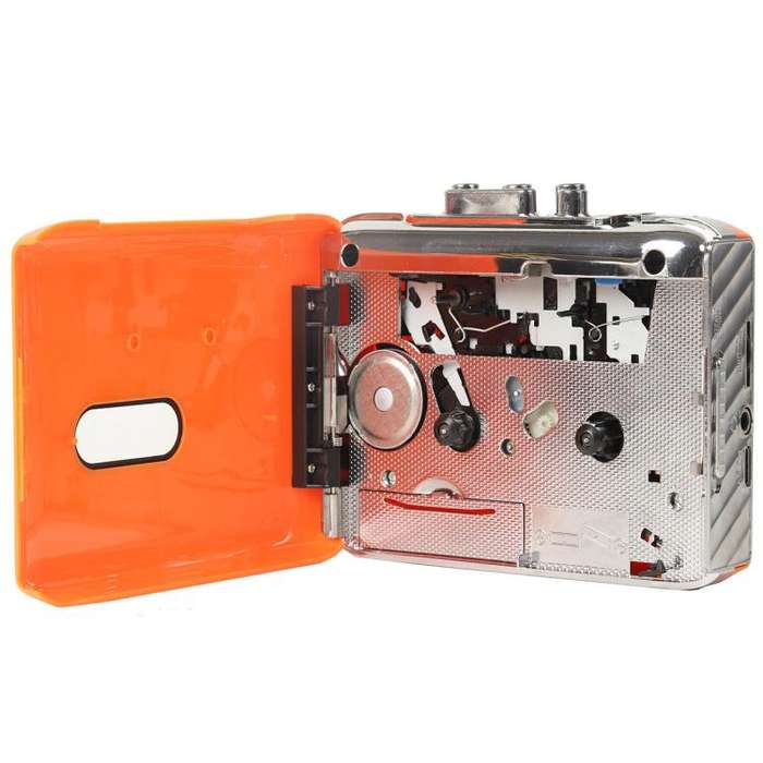 Tonivent TON771 Portable Recorder Tape Converter USB Cassette to MP3 Player(Orange)