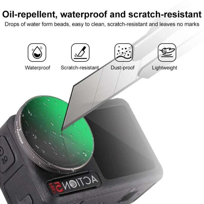 For DJI Action 5 Pro Camera Lens Filter, Filter:ND8