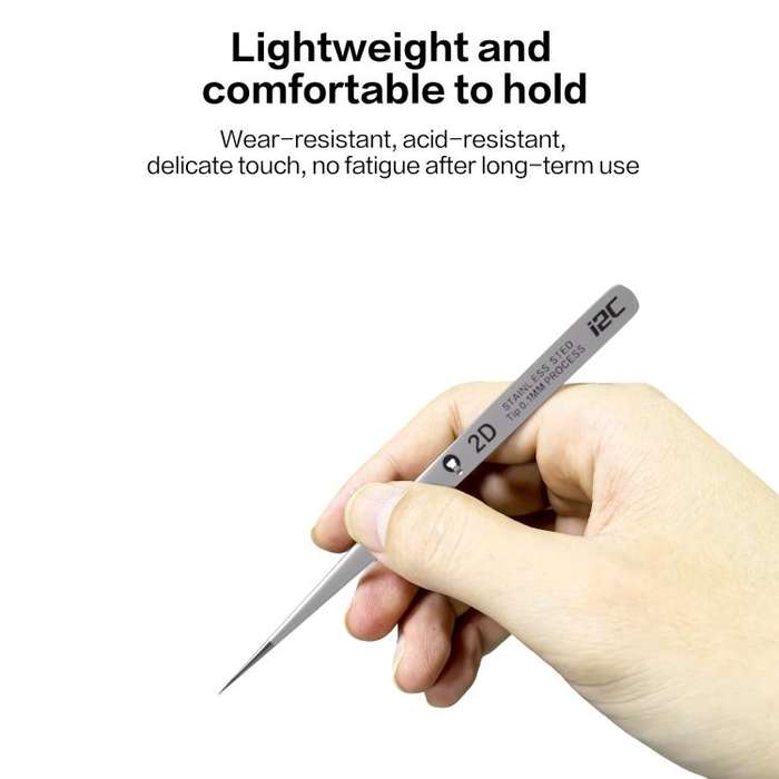 i2C NS Series Super Alloy High Precision Stainless Steel Super Hard Extra Tip Flying Wire Tweezer...