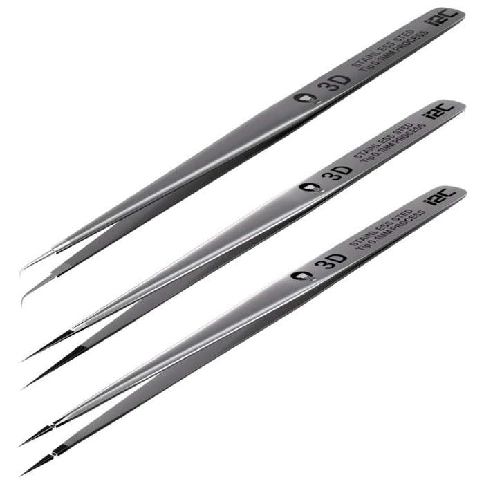 i2C NS Series Super Alloy High Precision Stainless Steel Super Hard Extra Tip Flying Wire Tweezer...