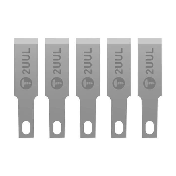 2uul 5 in 1 DA28 FlatCut Solder Pad Underfill Glue Fast Removal Blades