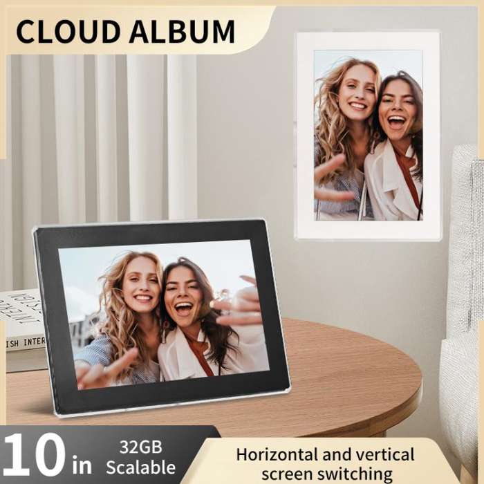 10 inch IPS HD Screen Smart WiFi Advertising Machine, Plug:US Plug(Black)