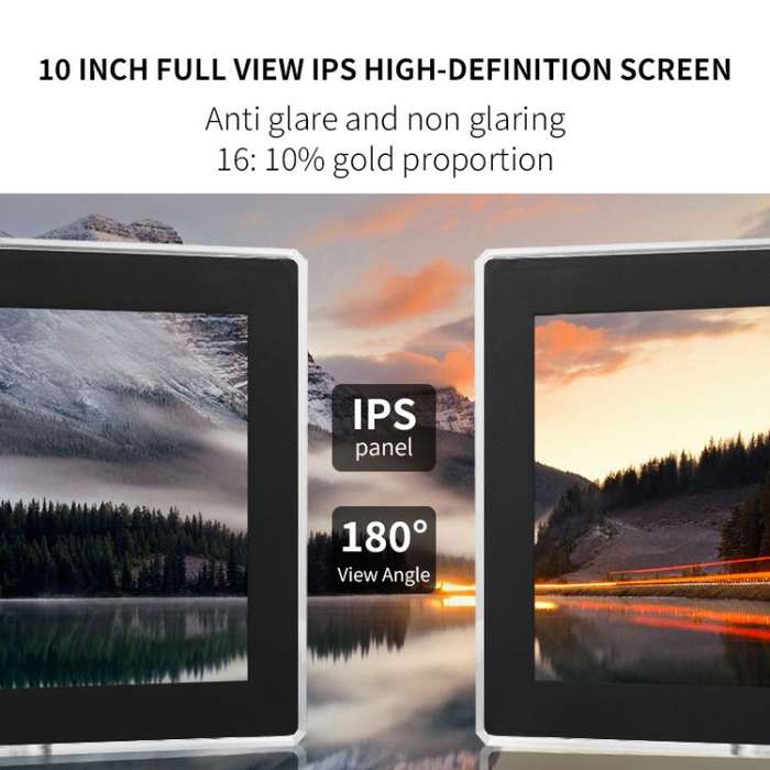 10 inch IPS HD Screen Smart WiFi Advertising Machine, Plug:AU Plug(Black)